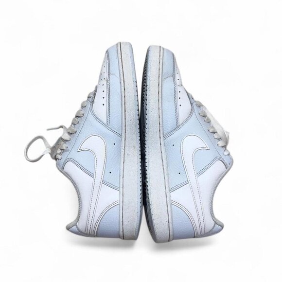 Nike Court Vision Low Sneakers White/Baby Blue Women’s 6.5 Lifestyle Shoes - Picture 6 of 8